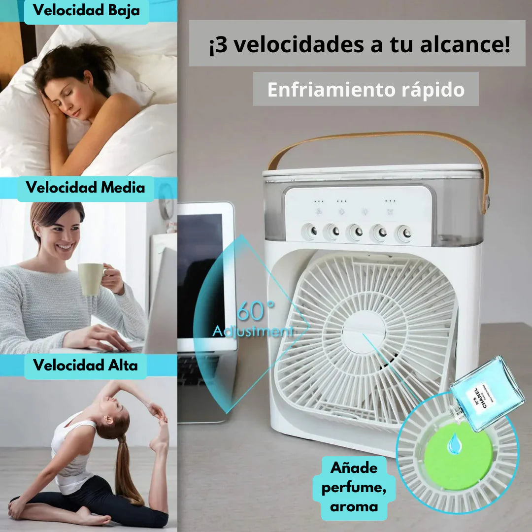 Ventilador portátil 3 en 1