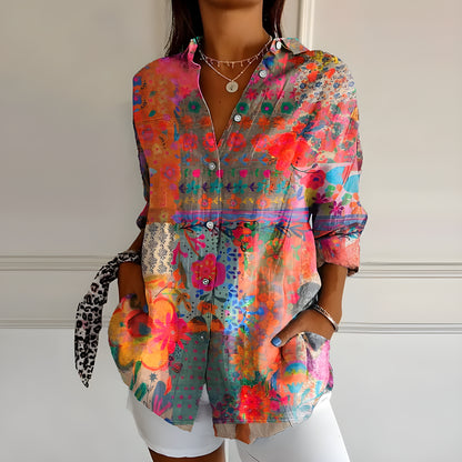 Blusa con estampado floral - Karina